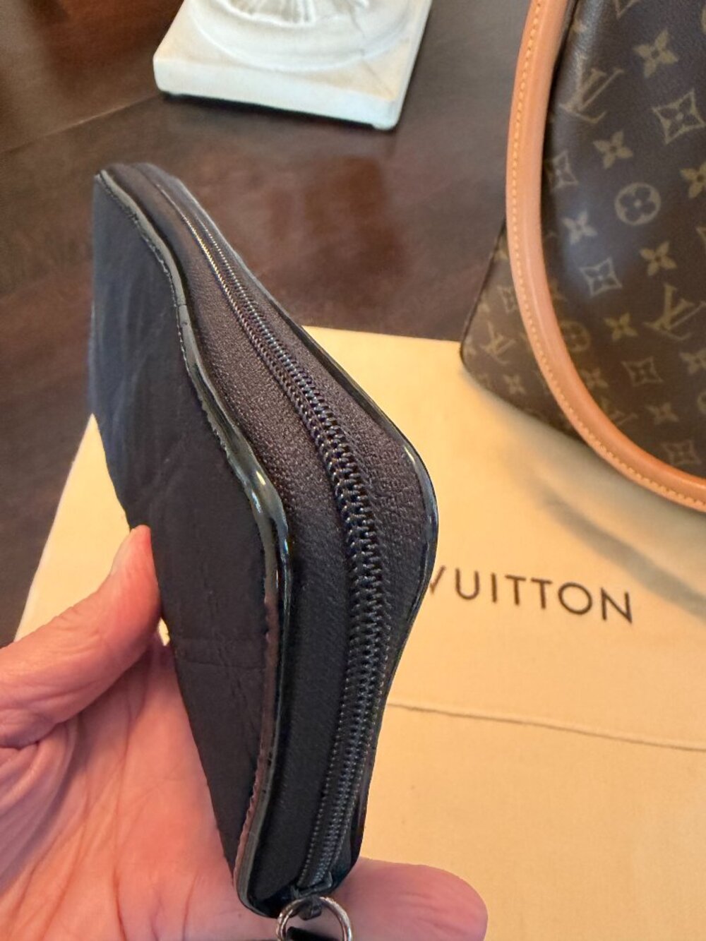 Authentic Harrods London Black Quilted Wallet - Brand New Without Tags - Picture 9 of 9